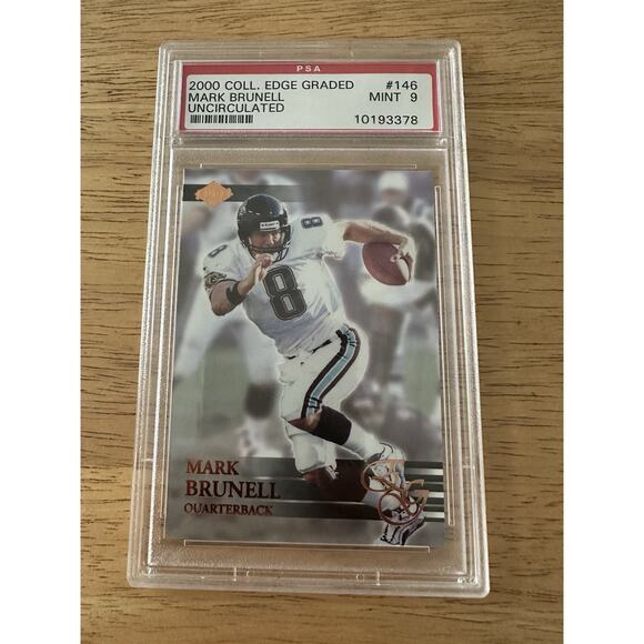 2000 COLLECTOR'S EDGE GRADED #146 MARK BRUNELL UNCIRCULATED 1/5000 PSA 9 Jaguars - Picture 1 of 4